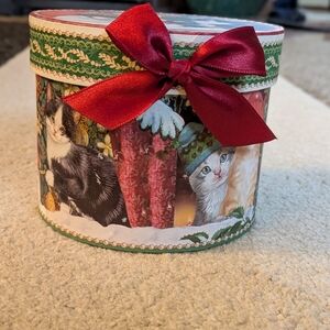 Kitten Christmas Container